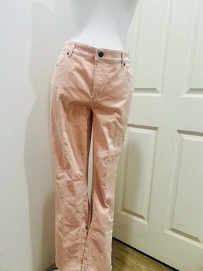 Talbots Soft Pink Wide-Leg High-Rise Pants